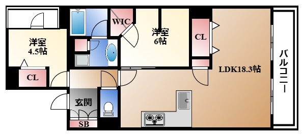 プレサンス グラン 栄 THE TOWERの間取り写真