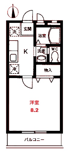 スクエア小杉Cの間取り写真