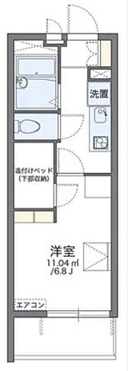 レオパレスソレイユKの間取り写真