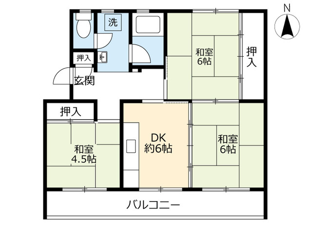 UR瀬古の間取り写真