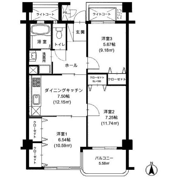 ヴェルドミール一橋の間取り写真
