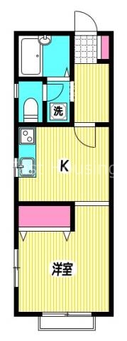 西武新宿線 沼袋駅 徒歩7分 2階建 築29年の間取り写真