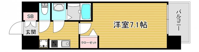 プレサンスOSAKA姫里エンファシスの間取り写真