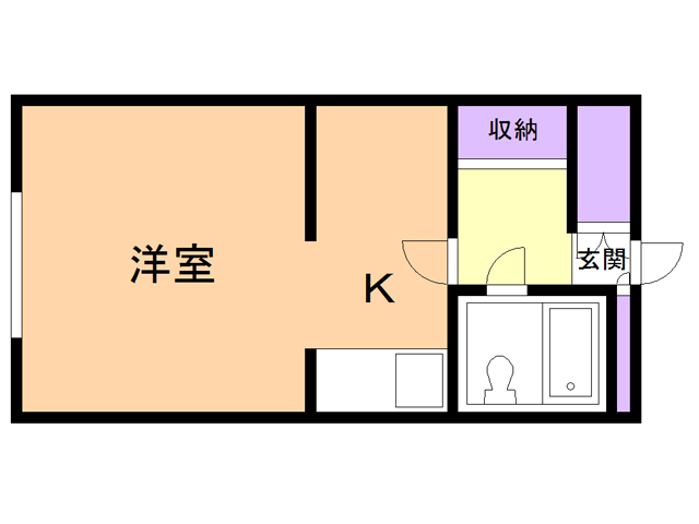 苫小牧市高砂町のマンションの間取り