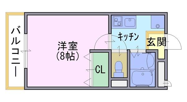 シャトームクノキの間取り