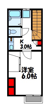 レオパレス花水樹SUEの間取り