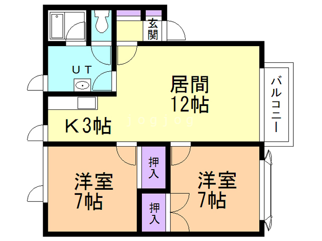 ハイムＦＵIIIの間取り