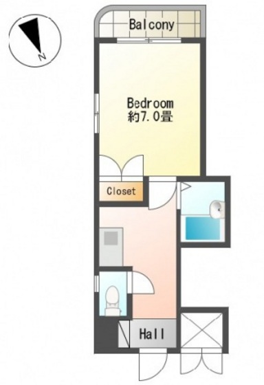 広島市中区光南のマンションの間取り