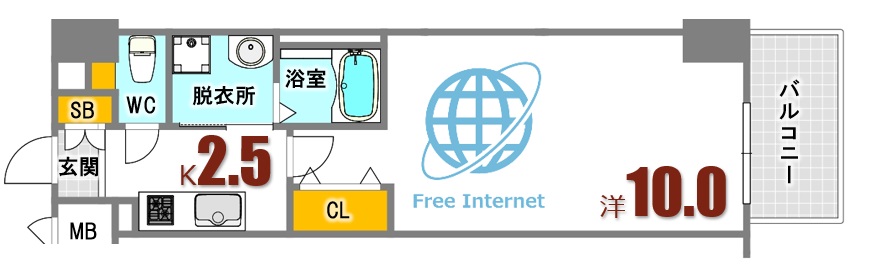 カサブランカＭー７_間取り_0