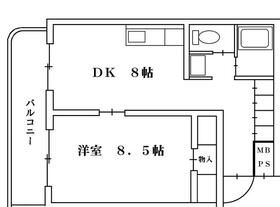 仙台市宮城野区福室のマンションの間取り