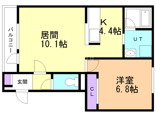 アルグレース北彩都の間取り