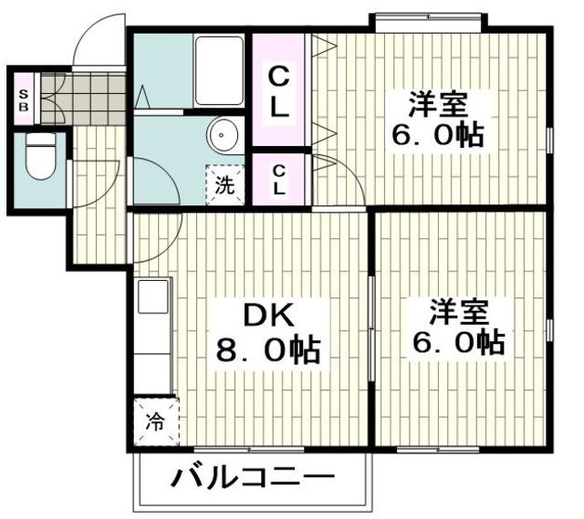 鎌倉市坂ノ下のマンションの間取り