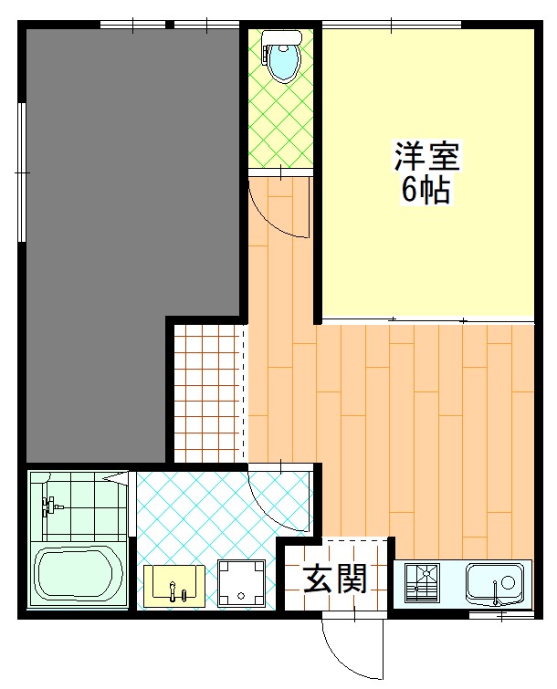 水の浦町アパートの間取り