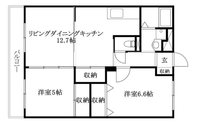 サニーサイド砥部の間取り