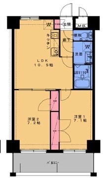 ＯＲＩＥＮＴ　ＢＬＤ　Ｎｏ９３　マリナゲートの間取り