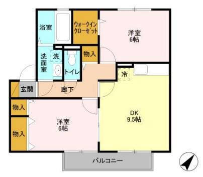 リビングタウン東海Ａの間取り