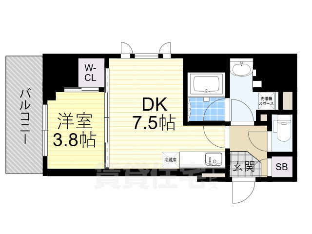 ルフォンプログレ堺筋本町タワーレジデンスの間取り