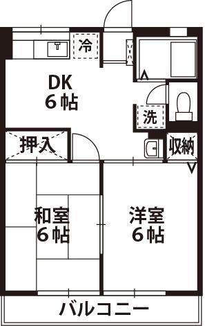 フクイハイムの間取り