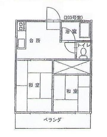 速水コーポの間取り