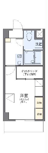 レオパレスさくら中央の間取り