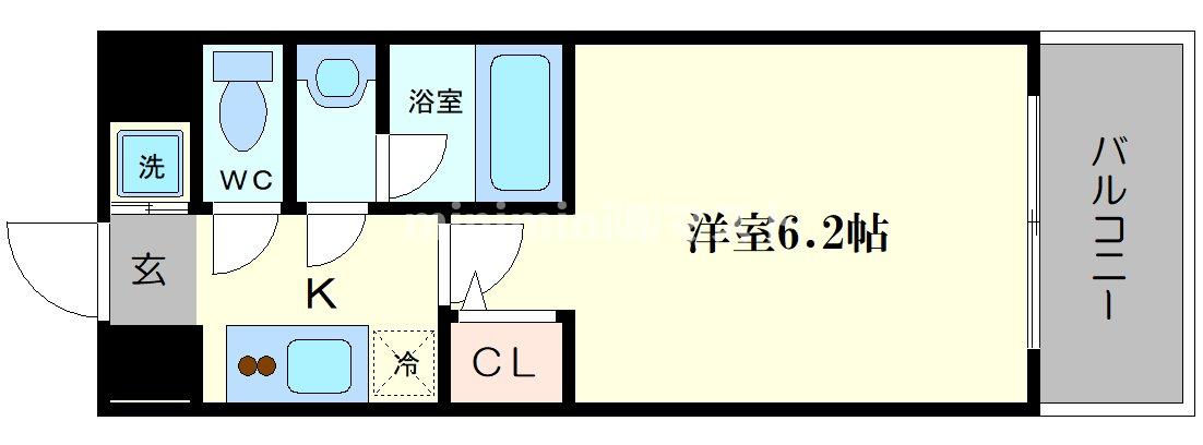 【スプランディッド難波Iの間取り】