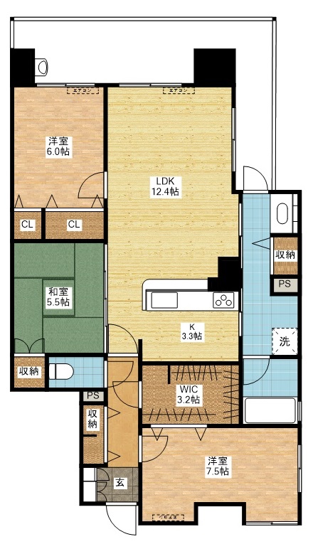 アルファステイツ住吉IIの間取り