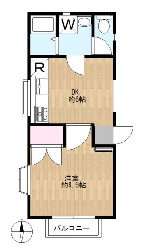 ビレッジ谷中C棟の間取り