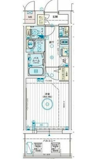 【プレサンス三宮東フィールの間取り】