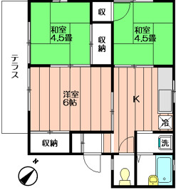 グリーンビュー３の間取り