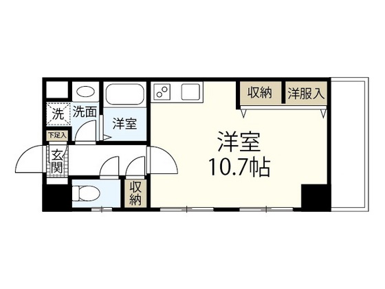 広島市西区庚午中のマンションの間取り