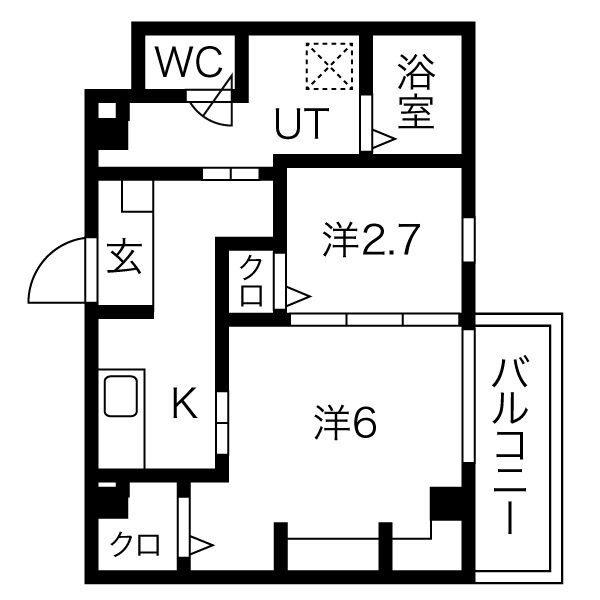 堺市堺区少林寺町西のマンションの間取り