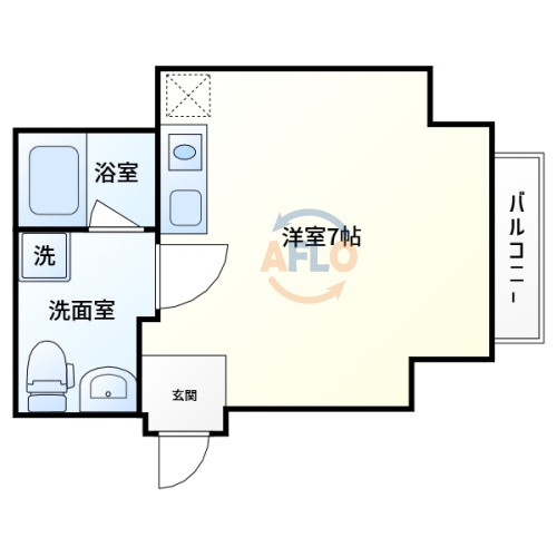 大阪市阿倍野区阪南町のマンションの間取り