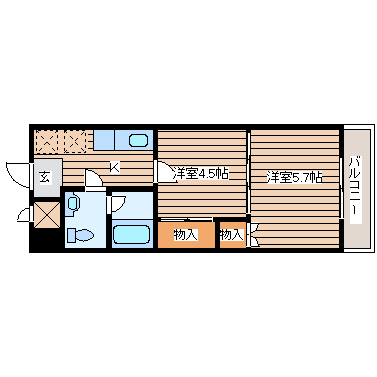 クレールコートの間取り