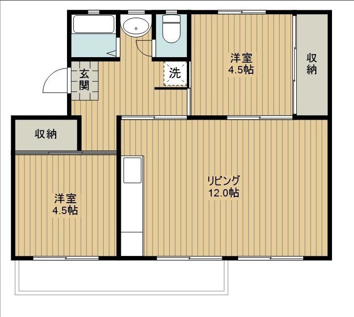 高幡台団地16号棟の間取り