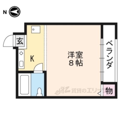 守山市守山のアパートの間取り