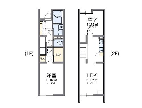 レオパレスコヅチIIの間取り