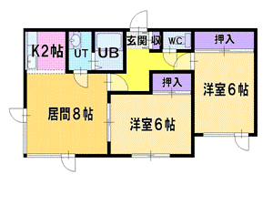 ハートスクエアー７号館の間取り