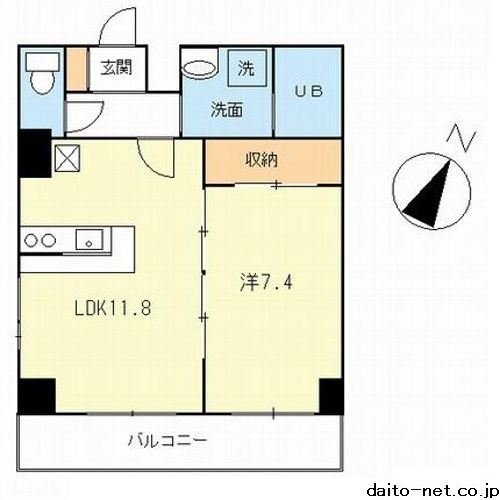 ルナクレッシェンテの間取り