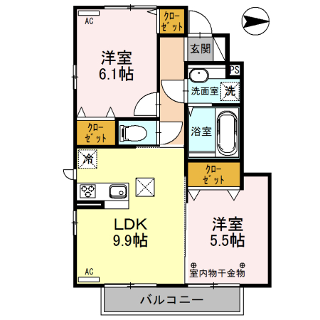 ハイグレードみずほ野IIIの間取り