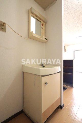 洗面設備　2025年2月撮影。