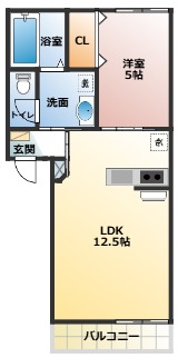 シャンテ経田Iの間取り