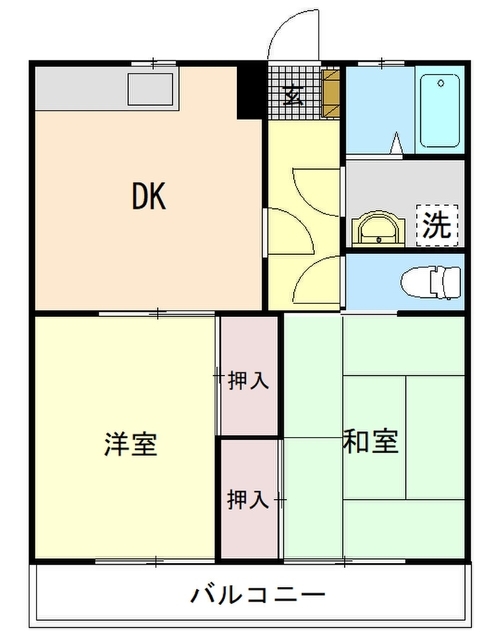 【メイワハイツIの間取り】