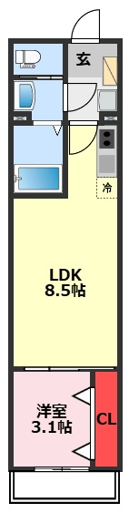 柏市旭町のアパートの間取り