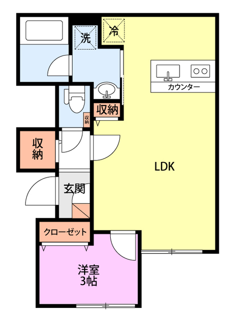 グラディア米山の間取り