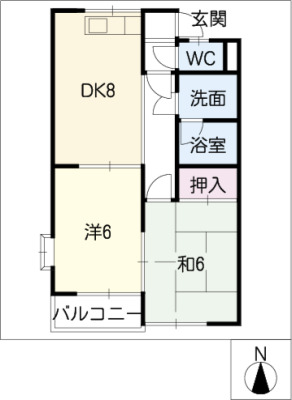 グリーンピア長久手A棟の間取り