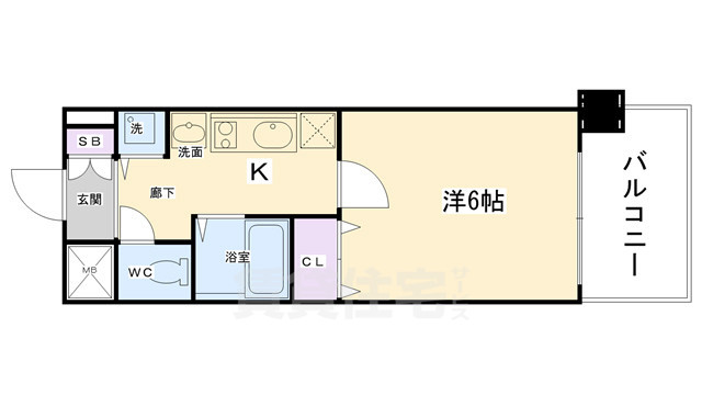 アスヴェル京都御所前2の間取り