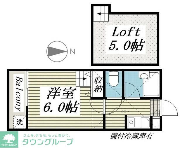 我孫子市台田のアパートの間取り