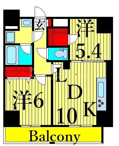 レフィールオーブ町屋駅前の間取り