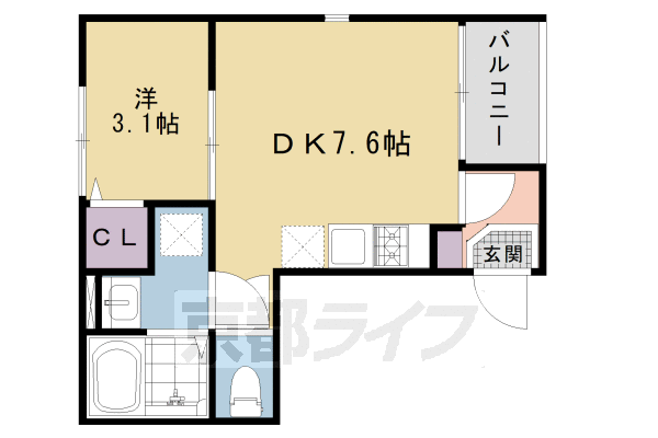 ハーモニーテラス唐橋門脇町の間取り