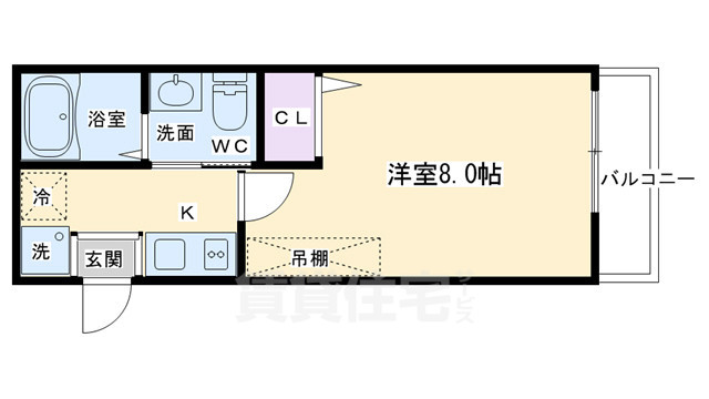 京都市上京区薬師町のマンションの間取り